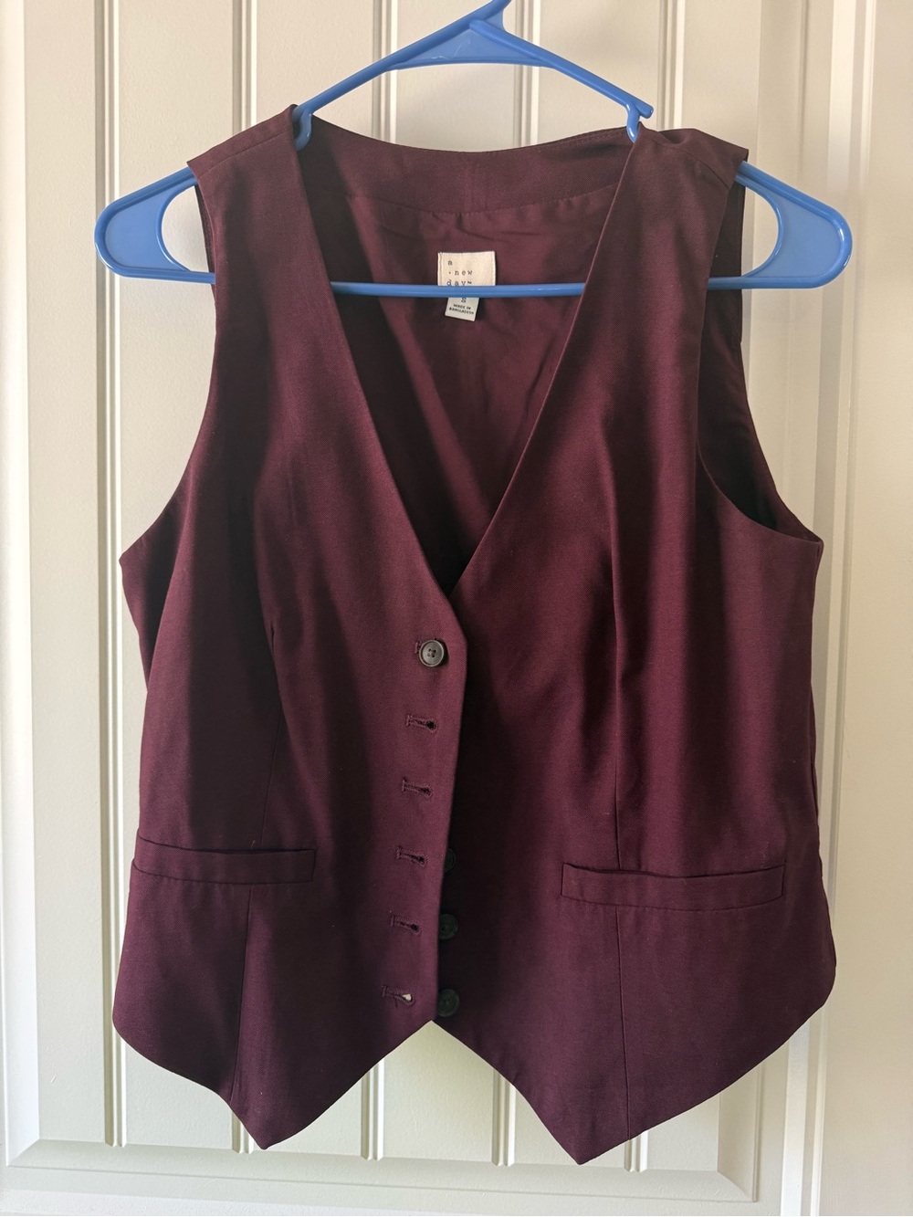 a new day Maroon Sleeveless Vest